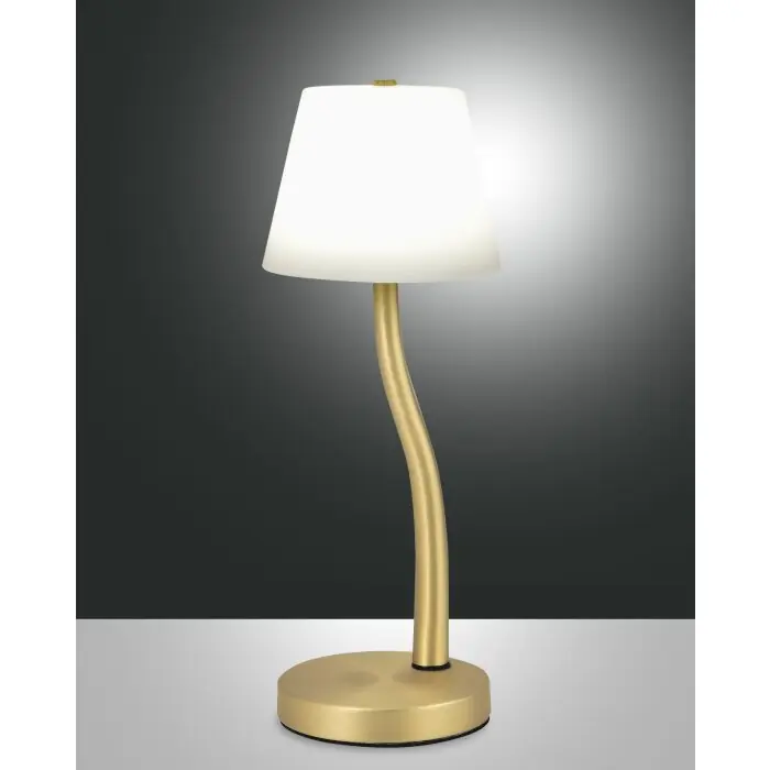 Favorito De Clientes Fabas Luce Ibla Lámpara de mesa LED Latón, 1 luz