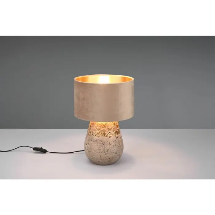 Oferta Flash Reality Kiran Lámpara de mesa Gris, 1 luz