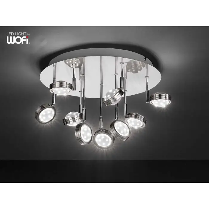 WOFI SLIGO Aplique LED Níquel-mate, 18 luces No Te Lo Pierdas