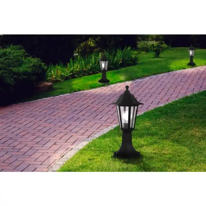 Eglo DUANERA Poste de Jardín Negro, 1 luz Liquidación