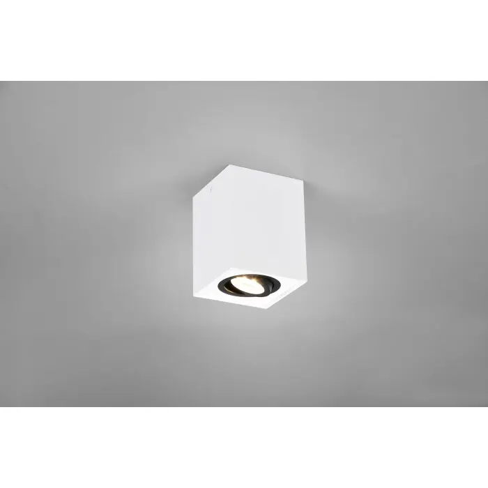 Trio Cookie Lámpara de Techo Negro, Blanca, 1 luz Última Oportunidad
