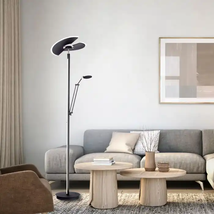 Compra Ahora Paul Neuhaus PURE-MUTIL Lámpara de Pie LED Antracita, 2 luces
