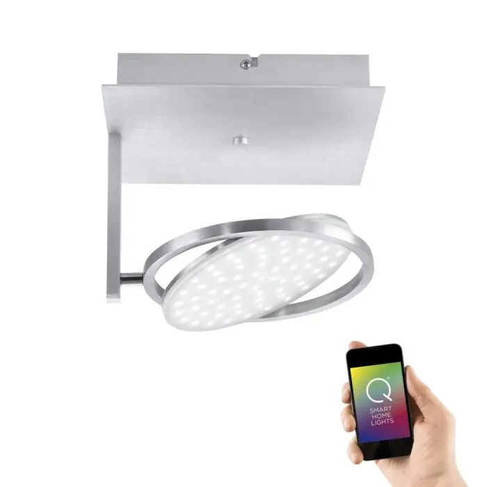 Lámpara de Techo Paul Neuhaus Q-Orbit LED Aluminio, 1 luz, Mando a distancia Descuento