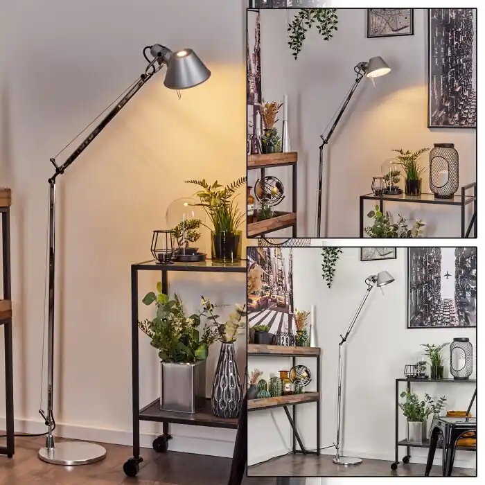 Favorito De Clientes Artemide TOLOMEO Lámpara de Pie Aluminio, Cromo, 1 luz