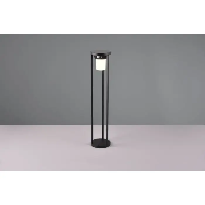 Trio Carmo Lámpara solare LED Negro, 1 luz, Sensor de movimiento Promoción Exclusiva