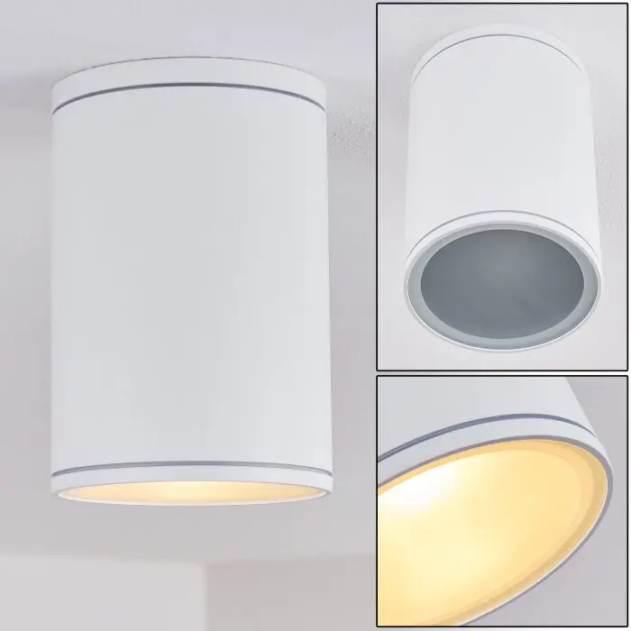 A Buen Precio Agua Lámpara de Techo Blanca, 1 luz