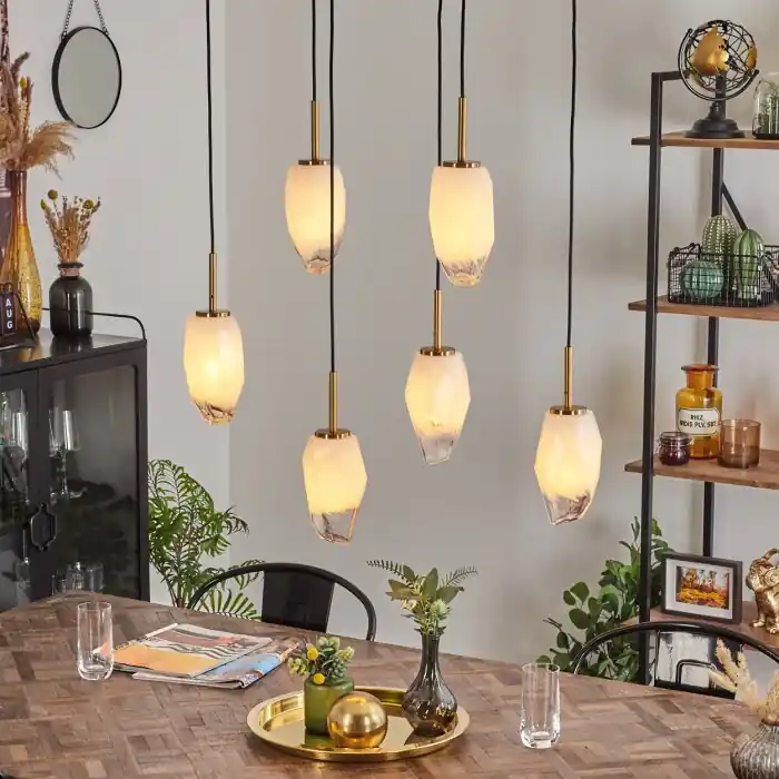 A Buen Precio Bocayuva Lámpara Colgante Negro, 6 luces