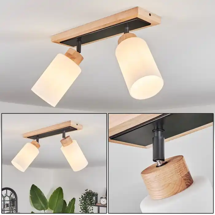 Envío Exprés Represita Lámpara de Techo Negro, 2 luces
