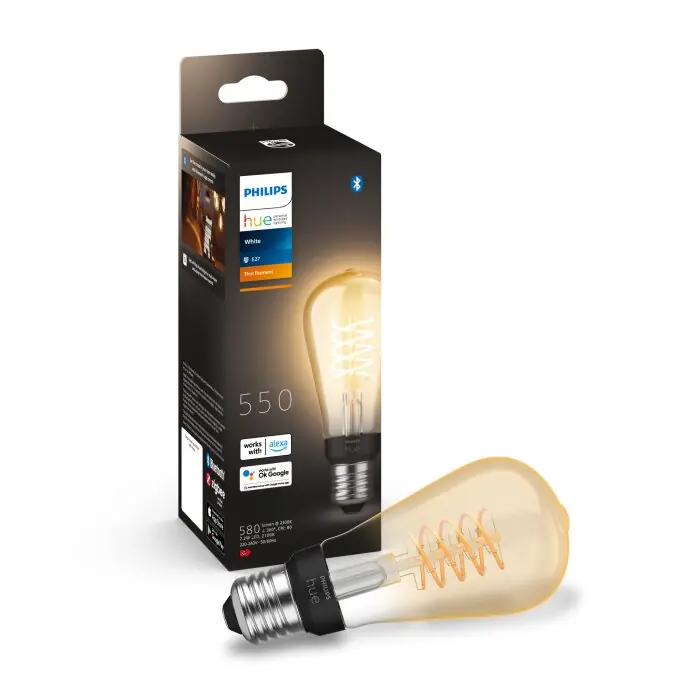 A Buen Precio Philips Hue E27 LED 7 vatios 2100 Kelvin 550 lúmenes