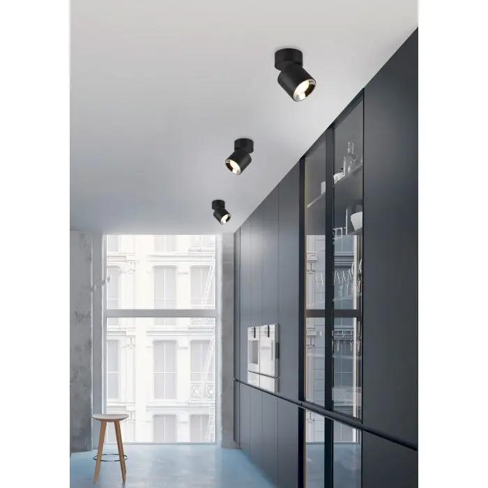 Oferta Limitada Trio GUAYANA Aplique Negro, 1 luz