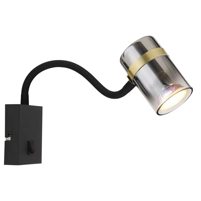 A Buen Precio Globo TRABBY Aplique Negro, 1 luz