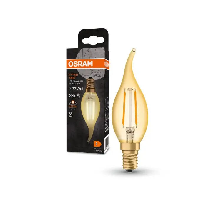 Lámparas Osram E14 LED 2.5 Watt blanco cálido 220 Lumen Última Oportunidad