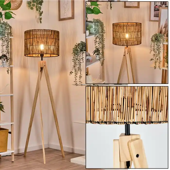 Cando Lámpara de pie Crudo, 1 luz Oferta Especial
