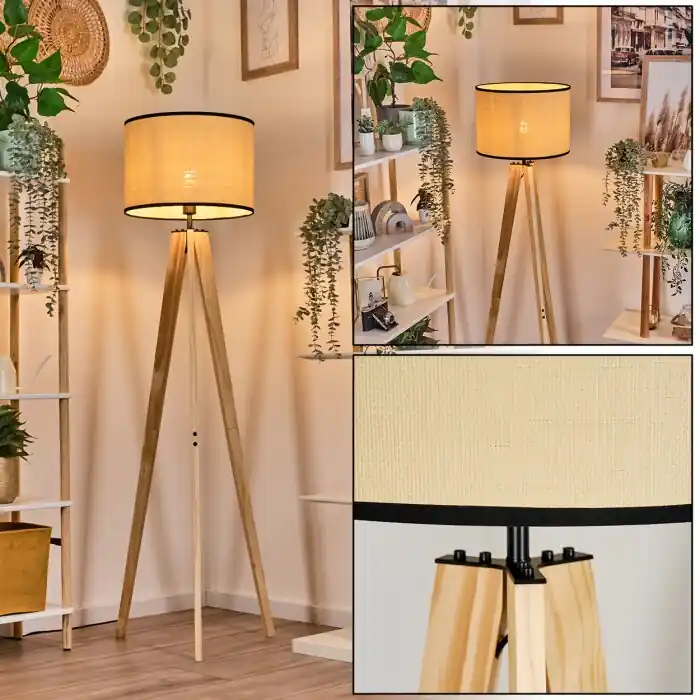 Oferta De Temporada Chellas Lámpara de pie Crudo, 1 luz