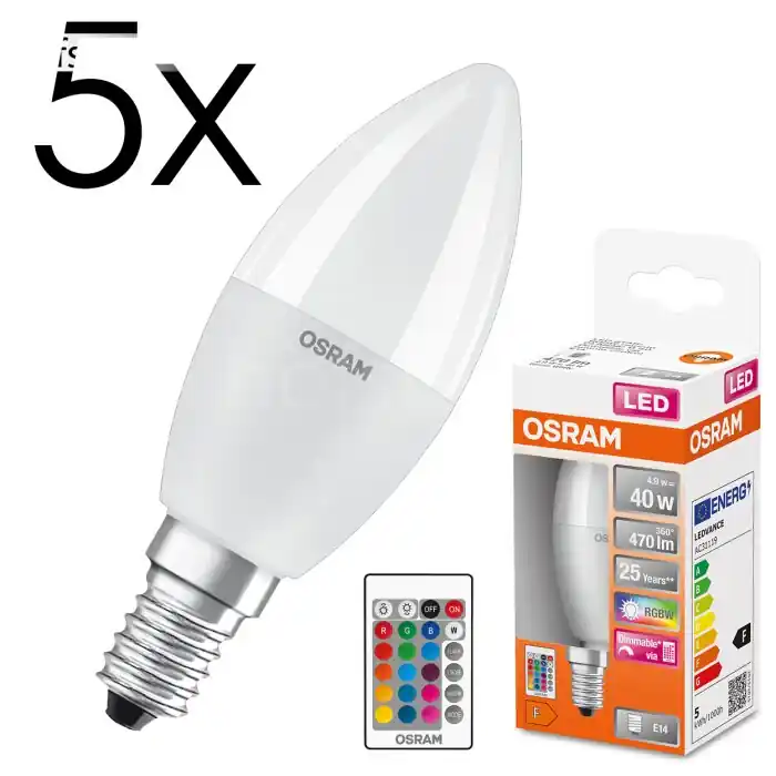 Últimas Unidades E14 LED 4.9 Watt regulable 470 Lumen