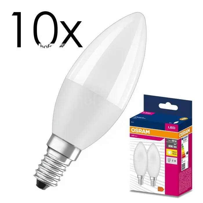 Popular E14 LED 7.5 Watt blanco cálido 806 Lumen