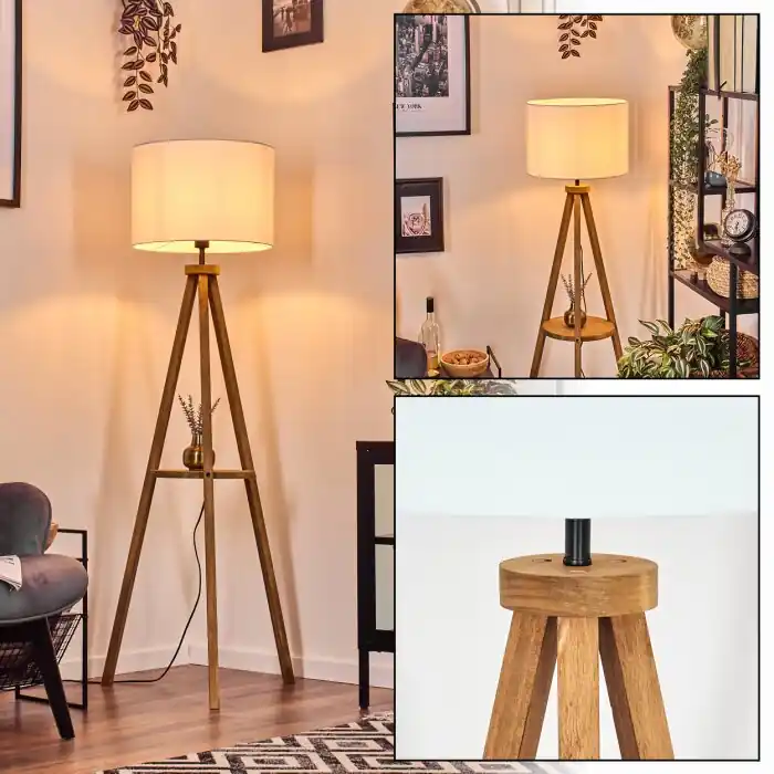 Oferta Limitada Bassagoda Lámpara de pie Crudo, 1 luz
