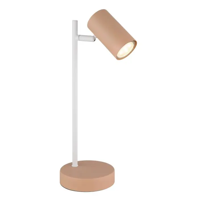 Últimas Unidades Lámparas Globo Lighting Robby Lámparas de mesa Rosa, Blanca, 1 luz