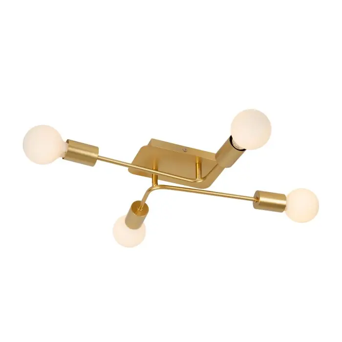 Oferta Limitada Lámparas Lucide LESTER Plafones dorado, 4 luces