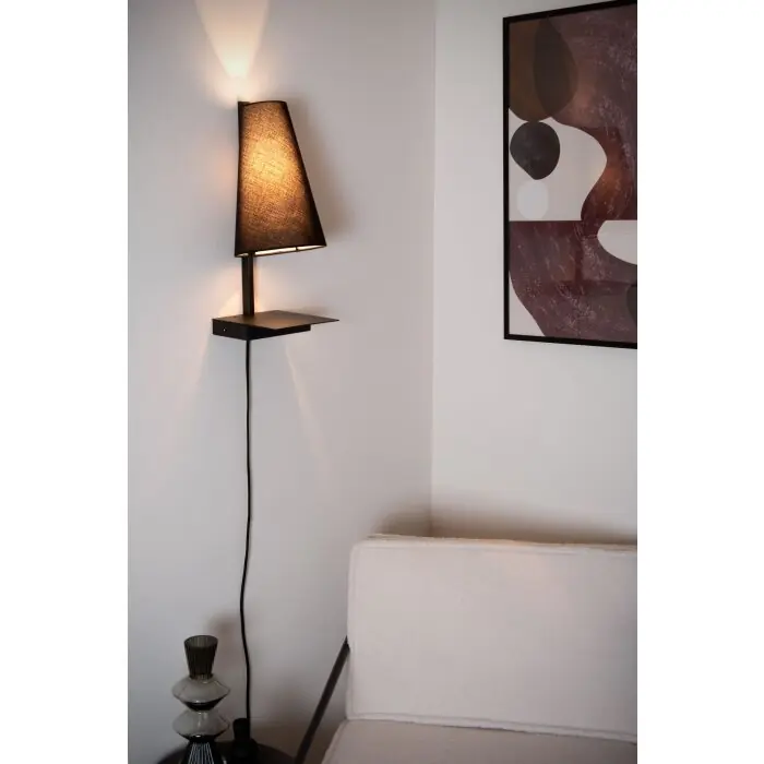 Solo Hoy Lámparas Lucide GREGORY Apliques Negro, 1 luz