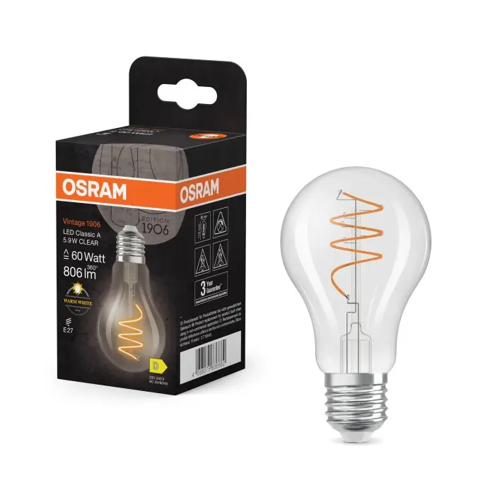 Lámparas Osram E27 5.9 Watt blanco cálido 806 Lumen Descuento