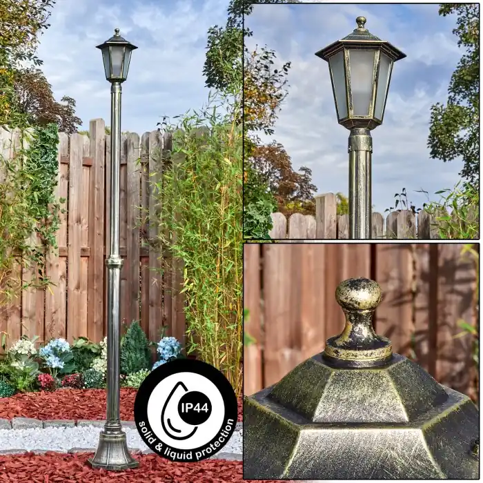 Loria Candelabro, Iluminación de caminos Marrón, dorado, 1 luz Venta Final