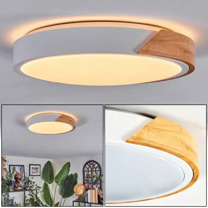 A Buen Precio Cadaixo Plafones, Panel LED Crudo, Blanca, 1 luz