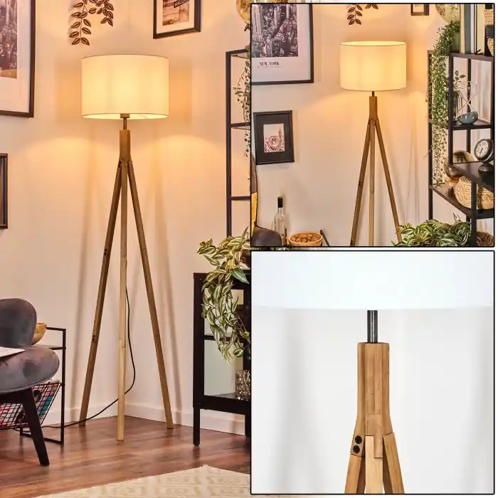 Soungou Lámpara de pie Crudo, 1 luz Gran Oferta