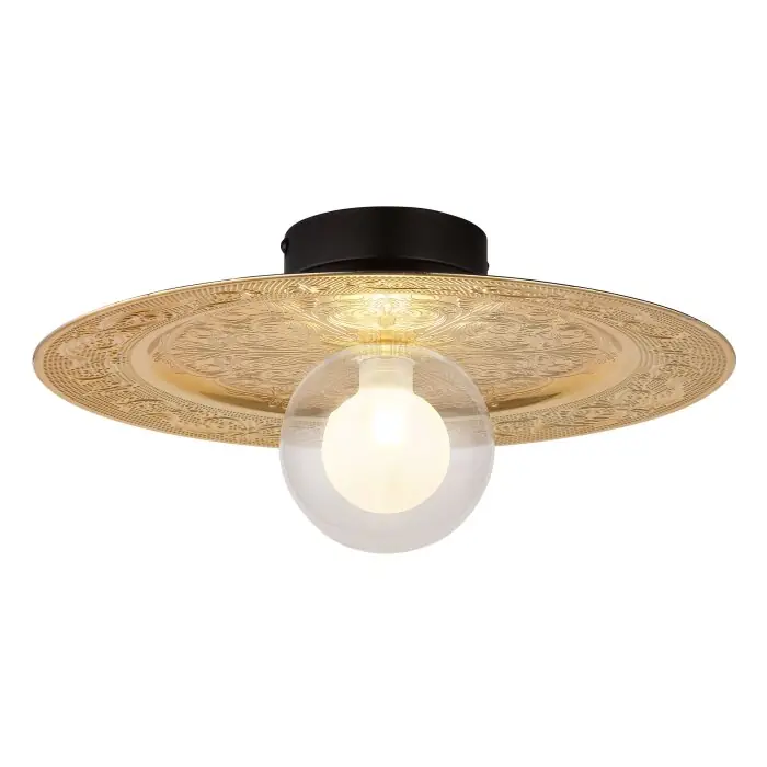 Lámparas Globo Lighting Riga Plafones Negro, 1 luz Gran Oferta