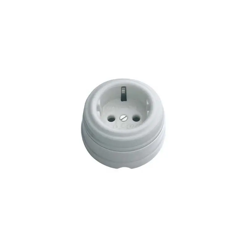 Base de enchufe de porcelana toma tierra Novedad