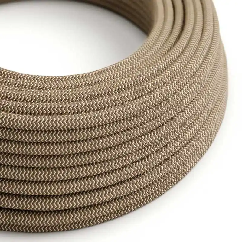 Cable decorativo textil a metros homologado bicolor lino Ordenar Ahora Mismo