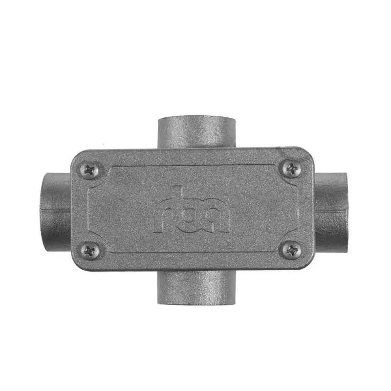 Derivador de aluminio 4 salidas en X para tubo decorativo flexible Ø20 mm Gran Oferta