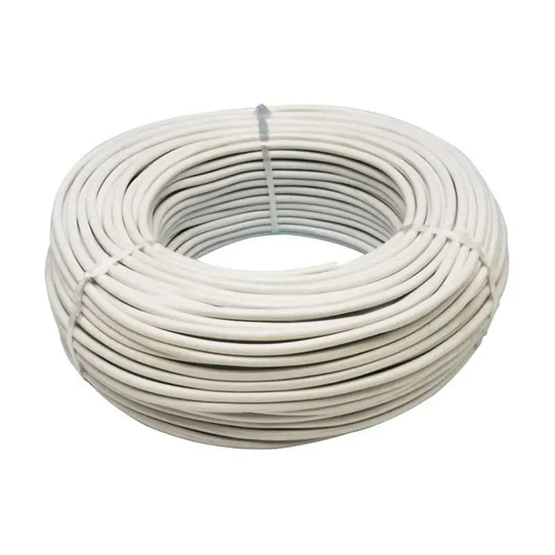 Bobina 100 mts cable eléctrico manguera redonda blanca A Buen Precio