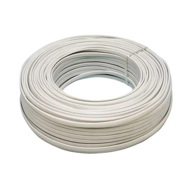 Bobina 100 mts cable eléctrico manguera plana blanca Promoción