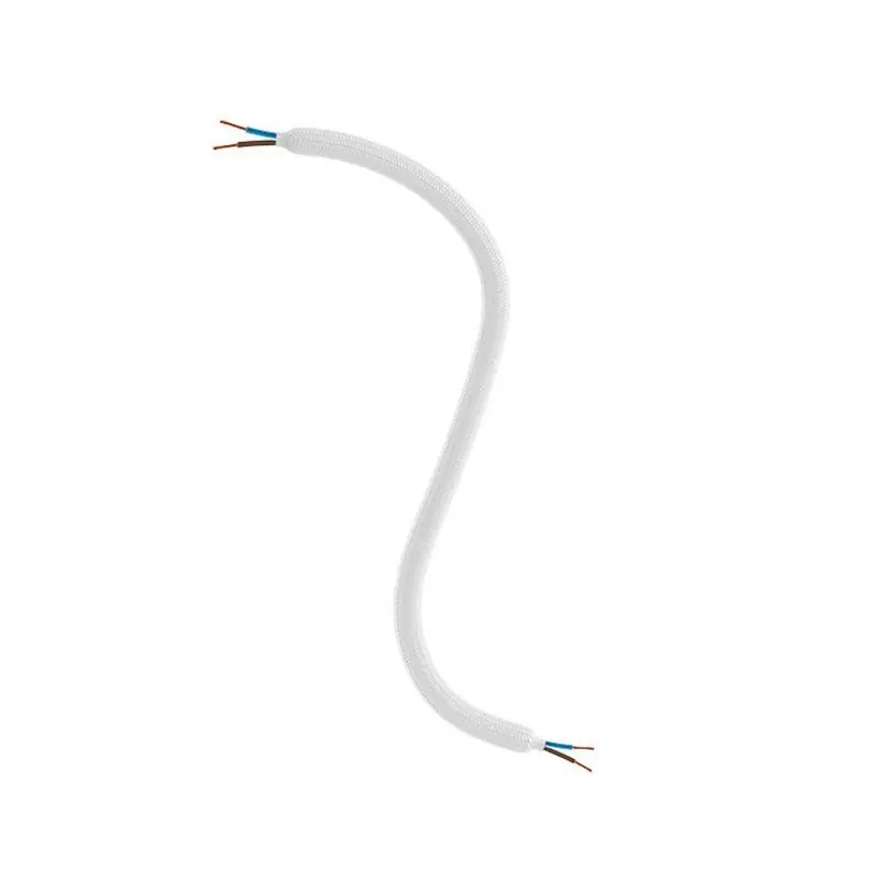 Tubo textil articulado plateado Ø10 mm con cable Oferta De Temporada