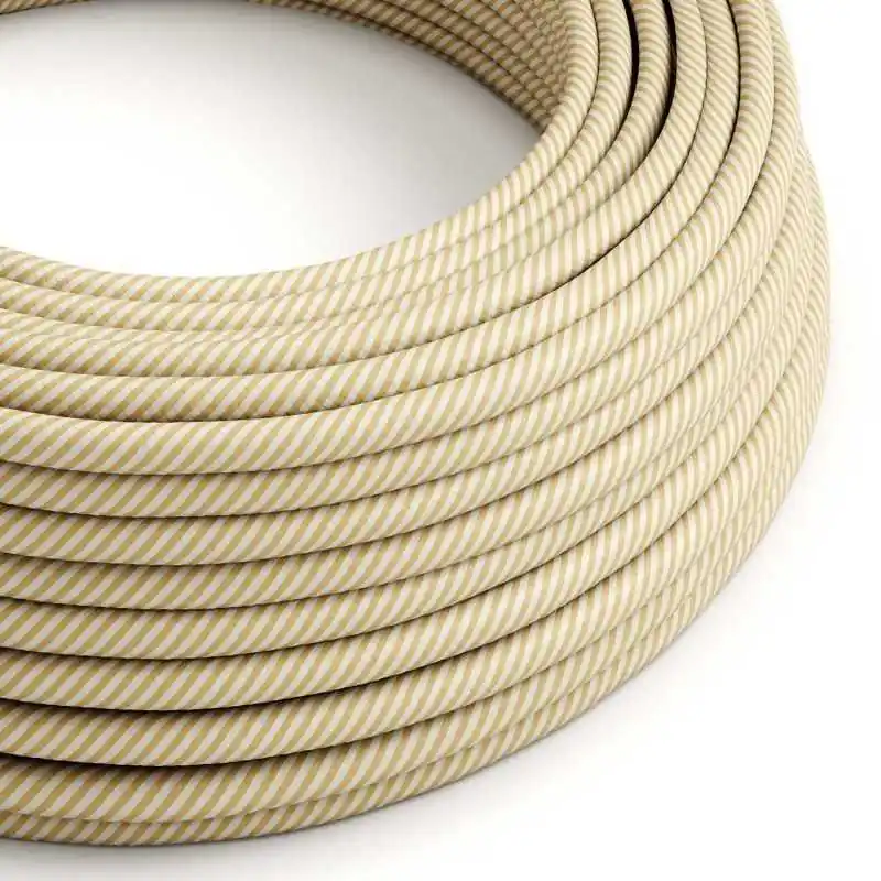 Cable decorativo textil a metros homologado vainilla vértigo Últimas Unidades