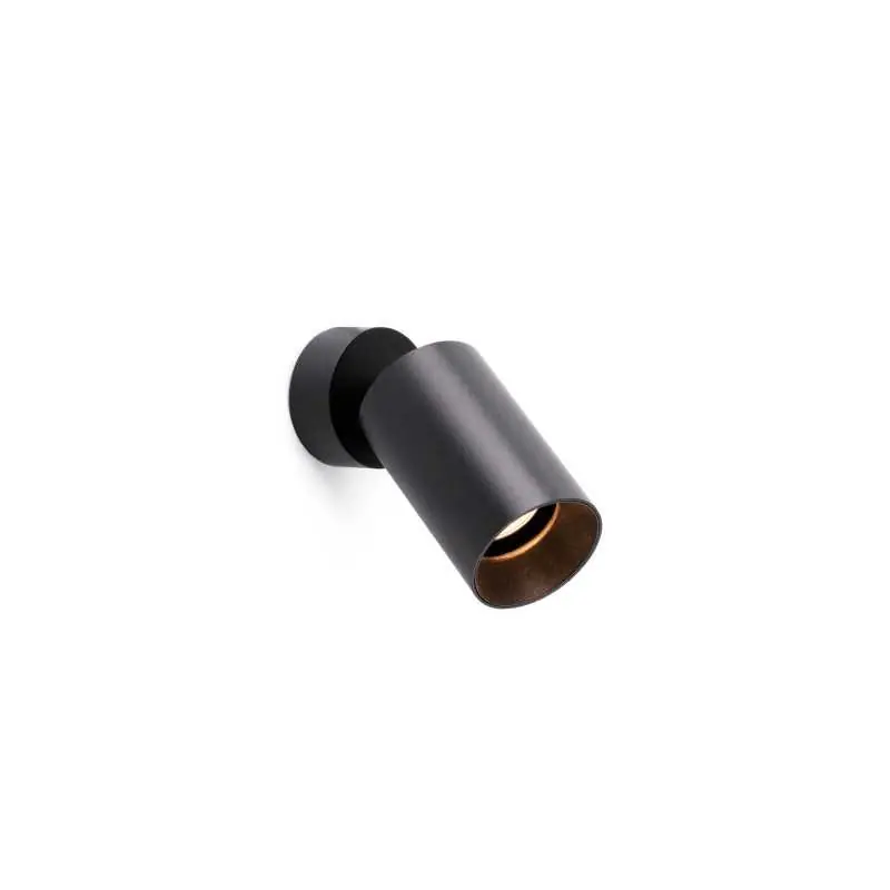 Lámpara pared aluminio LED integrado negro mate LOUDES Certificado
