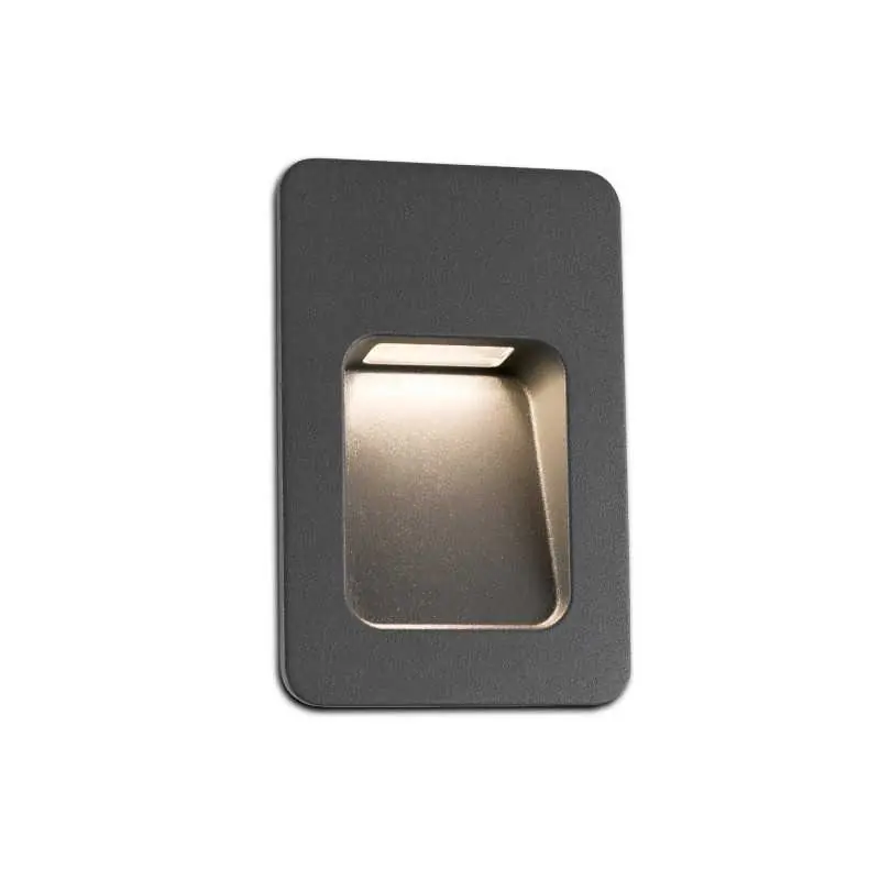 Lámpara pared aluminio LED integrado gris GUERIN Oferta Limitada