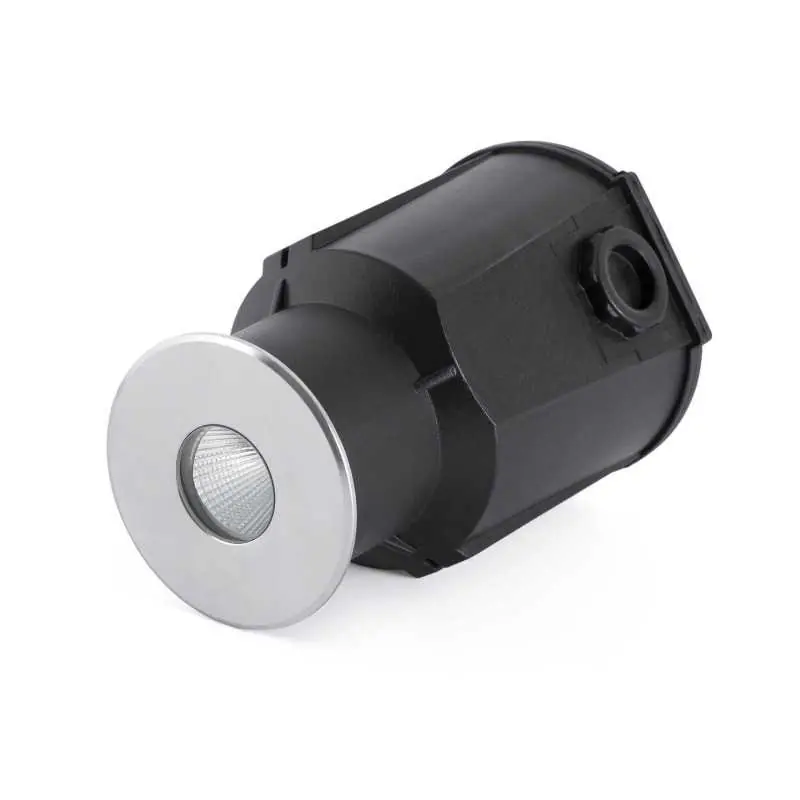 Lámpara suelo acero LED integrado acero cepillado DOULAN Novedad