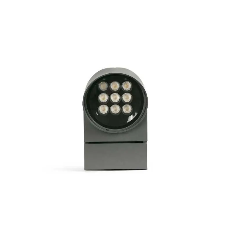 Entrega Rápida Lámpara pared aluminio LED integrado gris BOISSET