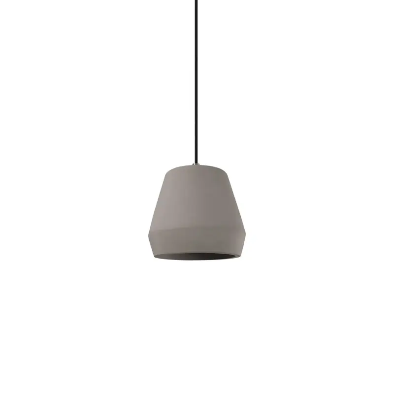 Rebajas Colgante simple BRODE cemento E27 LED color cemento