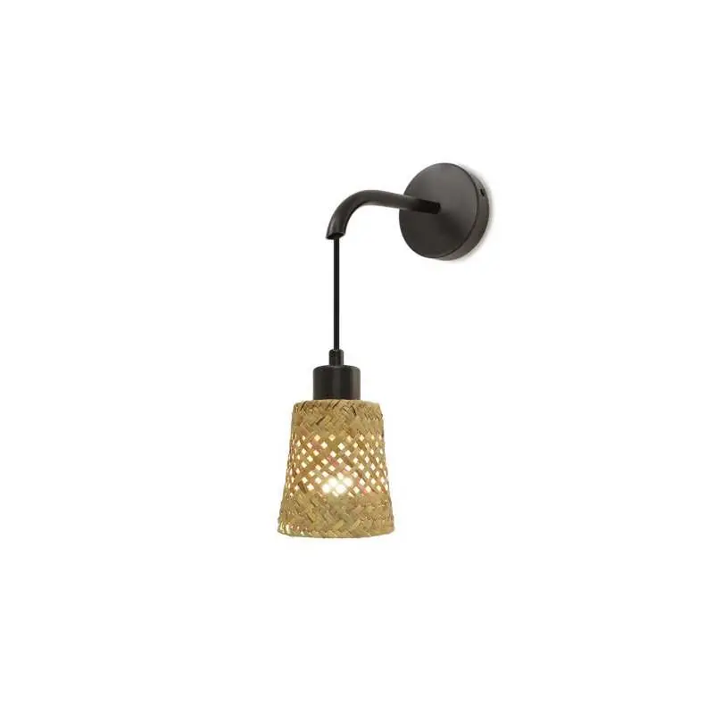 Aplique de pared VAURE mimbre E14 LED color madera Última Oportunidad