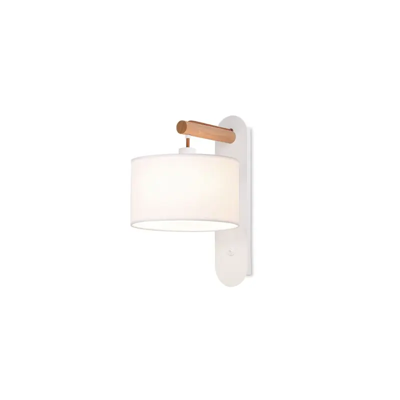 Últimas Unidades Aplique de pared MOURIO madera E14 LED color blanco
