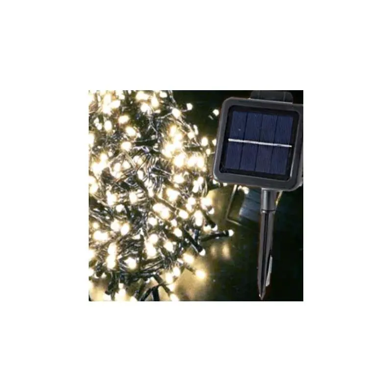 Precio Económico Guirnalda solar 560 LED fríos 10 mts programable exterior