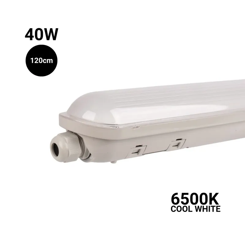 Pantalla estanca LED enlazable - 40W - 120cm - IP65 Blanco neutro 4000K Stock Limitado
