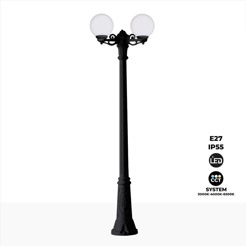 Bestseller Farola doble LED exterior FUMAGALLI "GIGI BISSO GLOBE" 2xE27 Blanco
