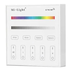 Barato Panel de control táctil RGB y RGBW - 4 zonas - Mi-Light Blanco