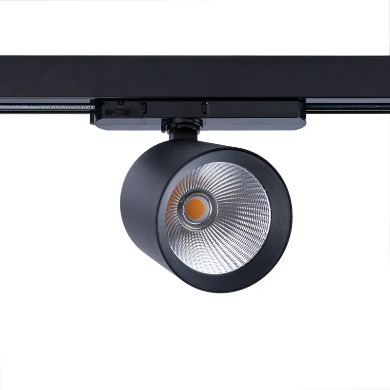 Proyector LED para carril trifásico CCT 40W - CRI 90 - Driver KGP Negro Súper Precio