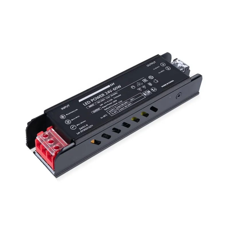 Fuente de alimentación Slim 60W 24V - 2.5A - Alta eficiencia - IP20 Pago Seguro