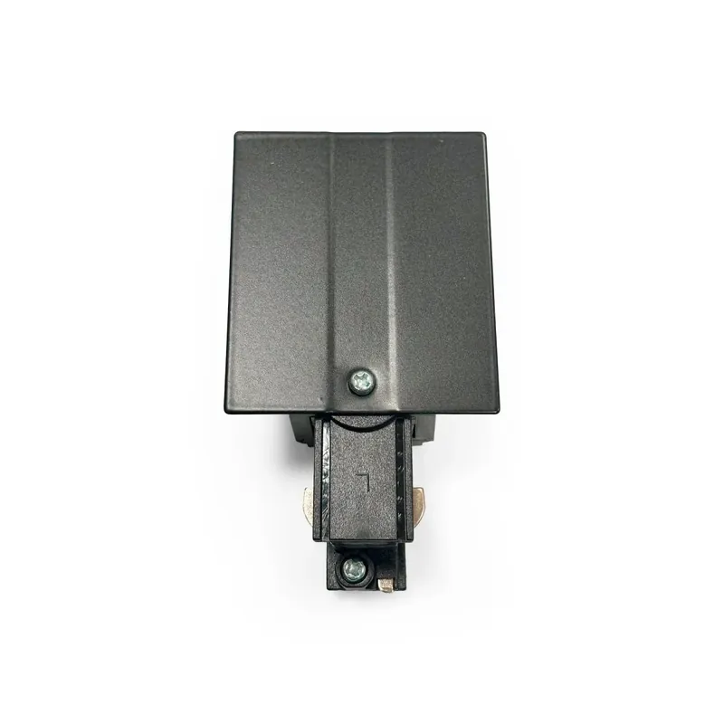 Conector de inicio para carril trifásico empotrable Negro Más Vendido